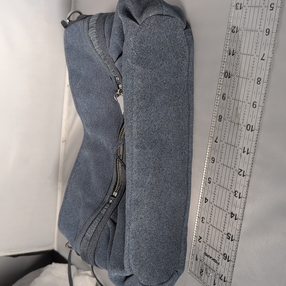 Aimee Kestenberg Denim Leather Shoulder Bag - Picture 11 of 12